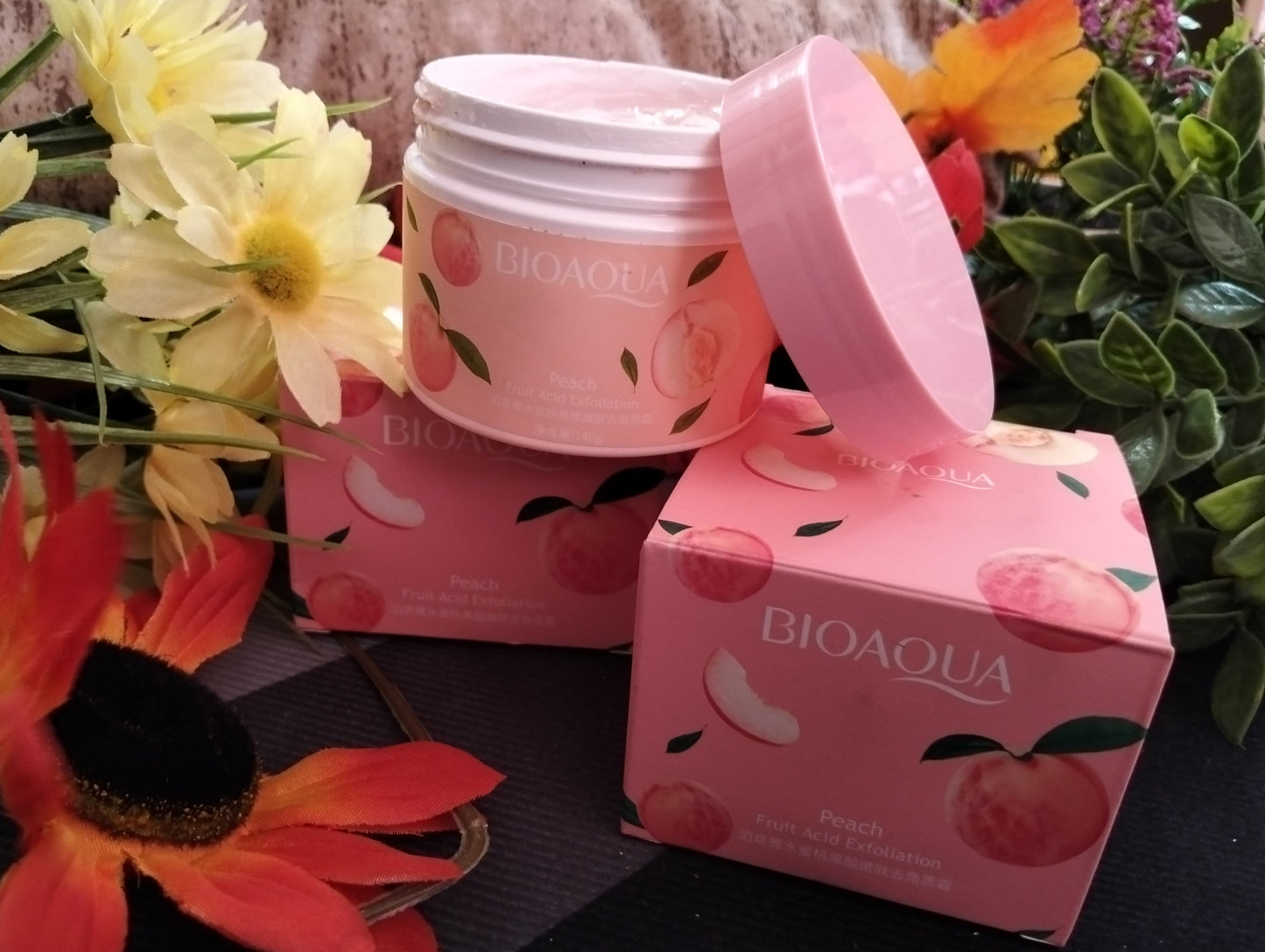 EXFOLIANTE FACIAL EN GEL DE DURAZNO BIOAQUA – PERLAS FINAS