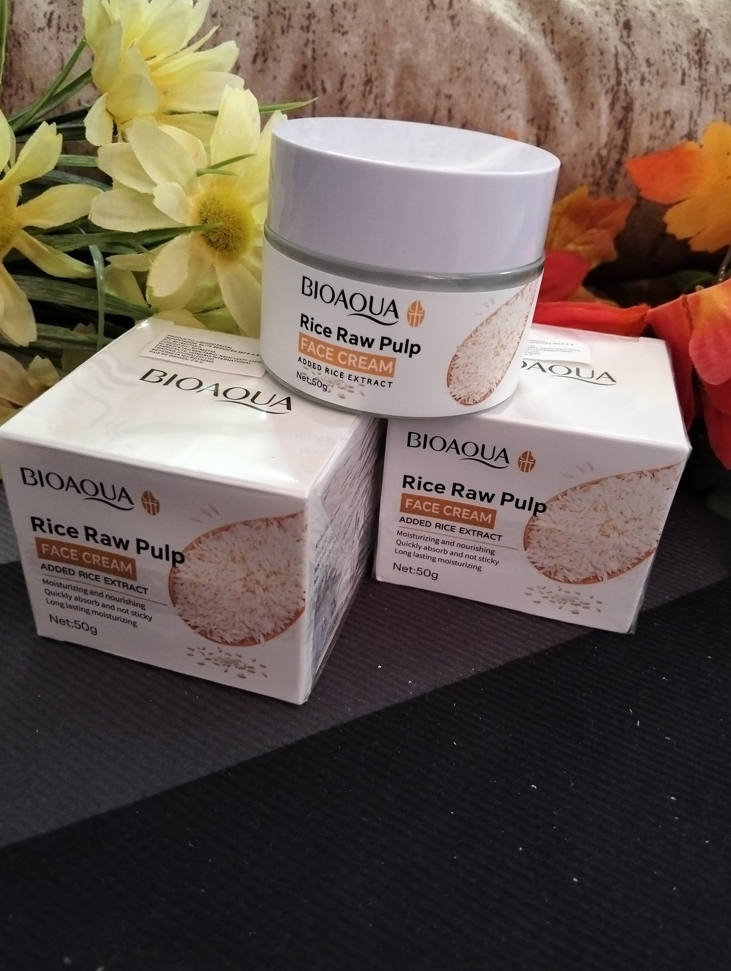 🌾 BIOAQUA RICE RAW PULP – CREMA FACIAL HIDRATANTE