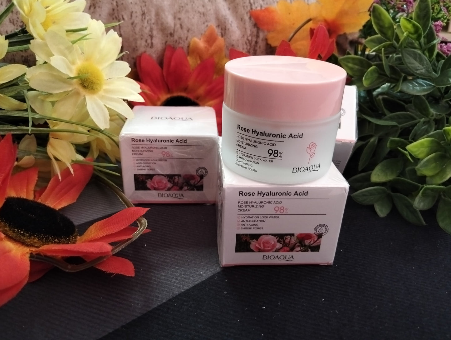 🌹 CREMA HIDRATANTE BIOAQUA ROSE HYALURONIC ACID – 50G