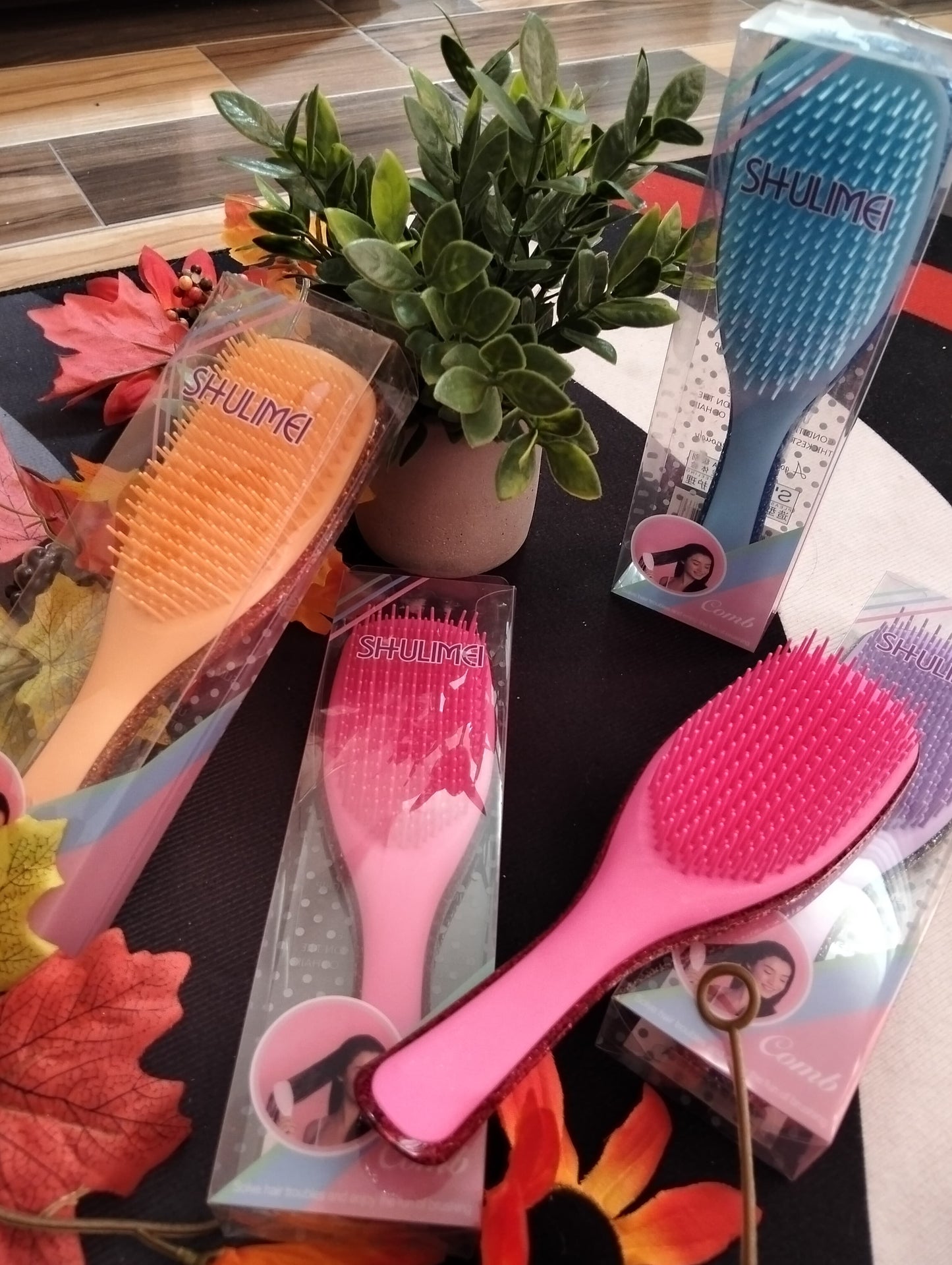 🌈 CEPILLO DESENREDANTE Y ANTIFRIZZ SHULIMEI – SUAVE, FLEXIBLE Y SIN JALONES