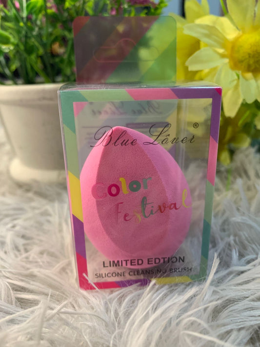🌈 ESPONJA DE MAQUILLAJE BLUE LOVER – COLOR FESTIVAL (EDICIÓN LIMITADA)