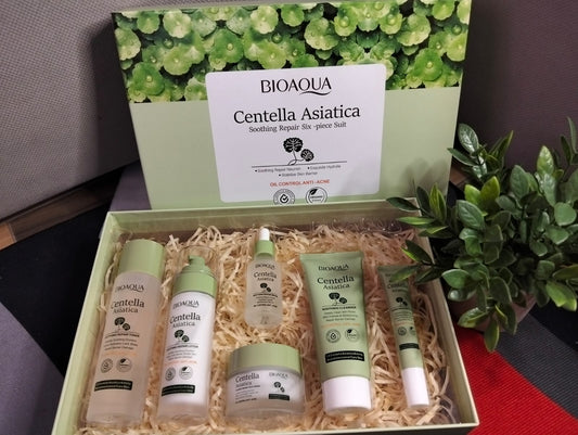 BIOAQUA CENTELLA ASIÁTICA – SET FACIAL ANTIACNE REPARADOR Y CALMANTE
