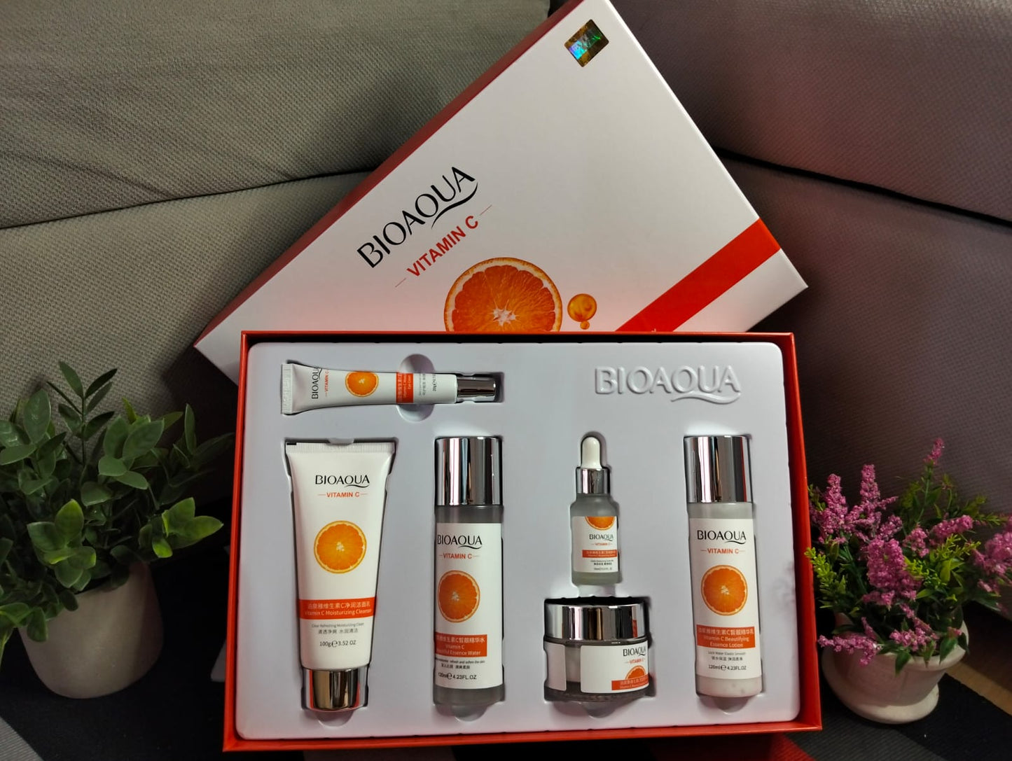 🍊KIT DE LUJO BIOAQUA VITAMINA C – RUTINA COMPLETA PARA UNA PIEL RADIANTE