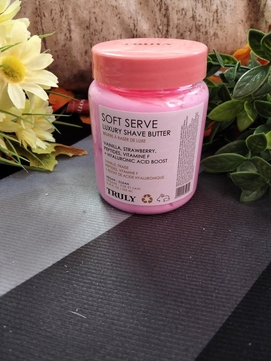 MANTEQUILLA PARA DEPILACION TRULY – SUAVIDAD RICA CON VAINILLA Y FRESA