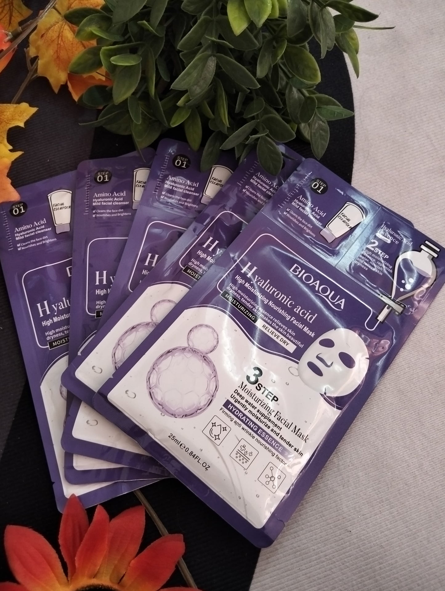 ✨ MASCARILLA FACIAL 3 EN 1 CON ÁCIDO HIALURÓNICO – HIDRATACIÓN PROFUNDA & PIEL RADIANTE