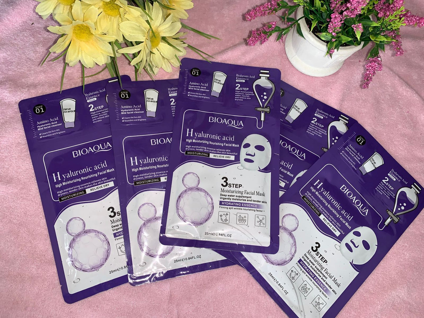 ✨ MASCARILLA FACIAL 3 EN 1 CON ÁCIDO HIALURÓNICO – HIDRATACIÓN PROFUNDA & PIEL RADIANTE