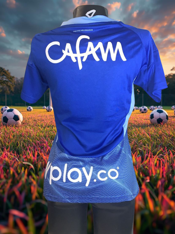 CAMISETA MILLONARIOS AZUL CAPITAL MUJER