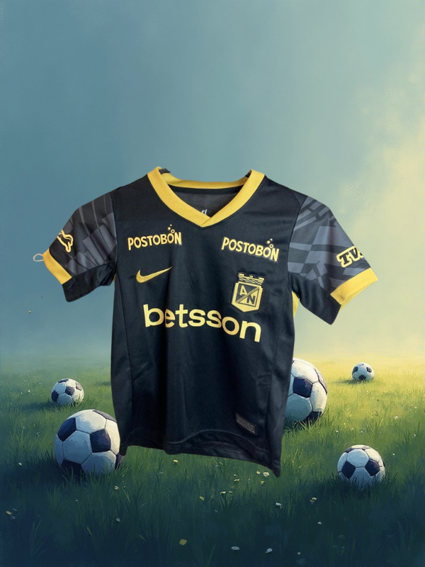 UNIFORME ATLÉTICO NACIONAL BLACK IMPACT – ELEGANCIA NOCTURNA CON ORGULLO VERDOLAGA