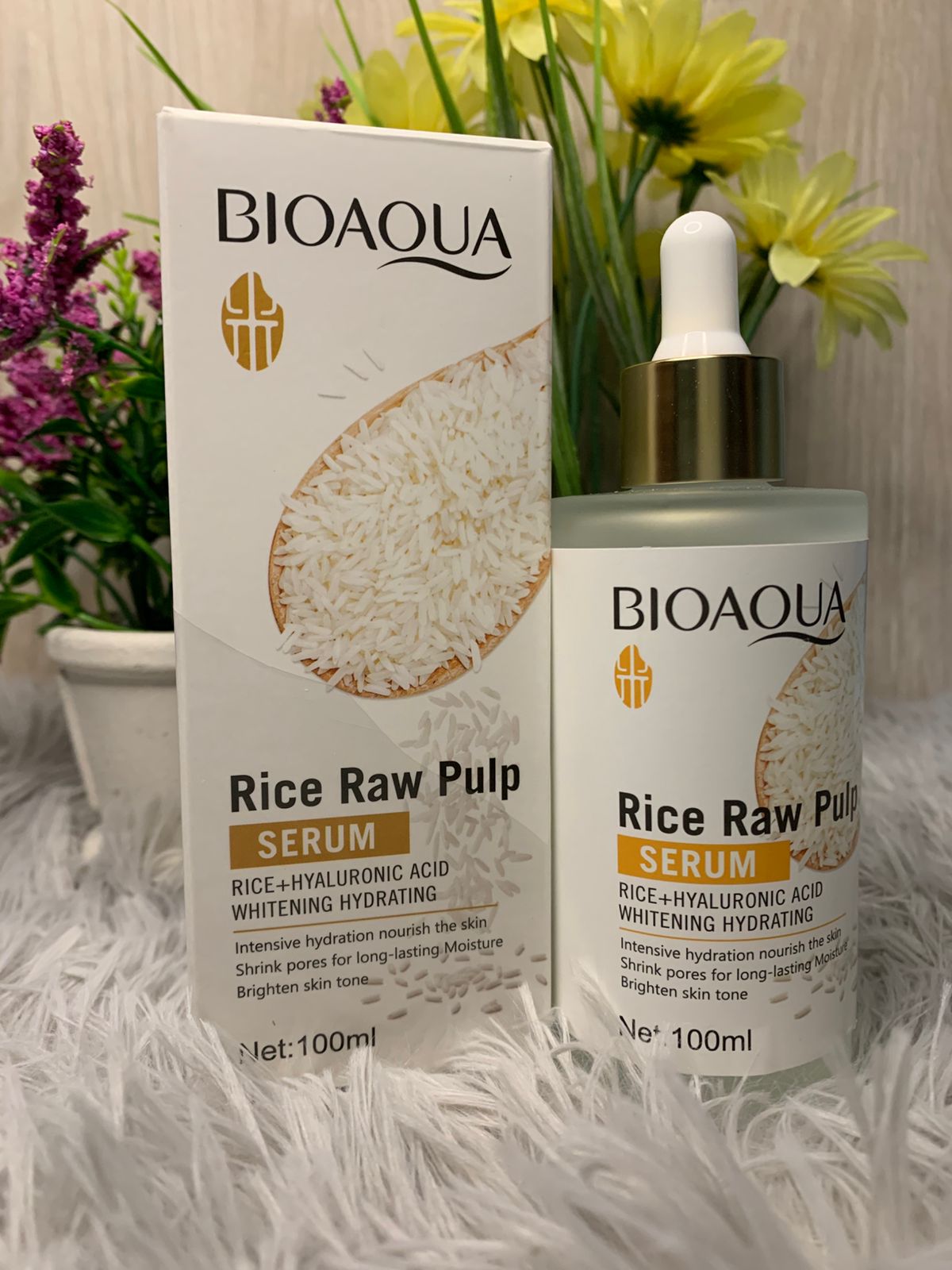 ✨ SÉRUM BIOAQUA RICE RAW PULP – ARROZ + ÁCIDO HIALURÓNICO (120 ML)