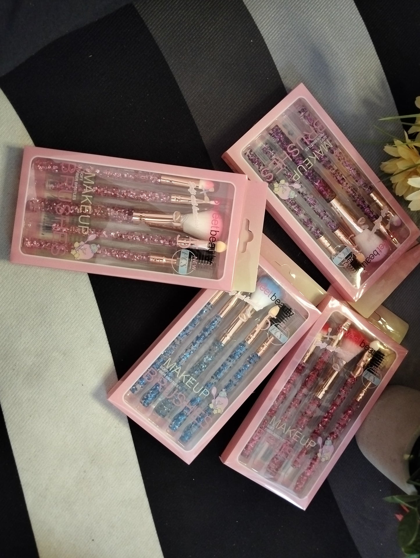 SET DE BROCHAS SWEET BEAUTY PARA MAQUILLAJE
