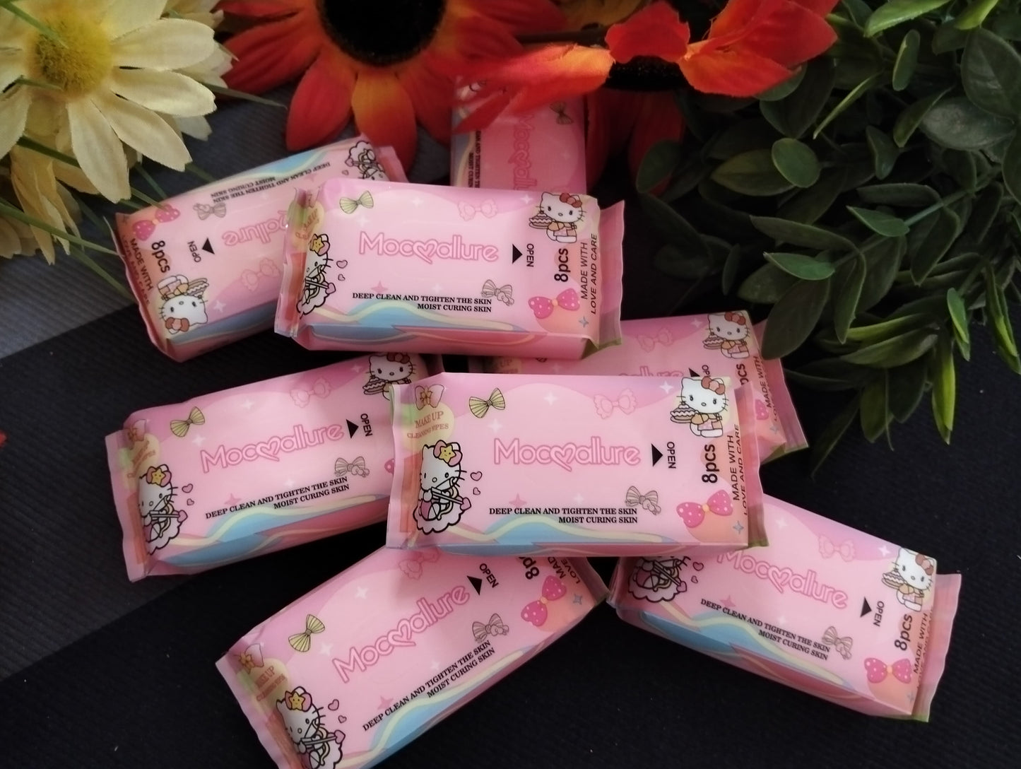 ✨ TOALLITAS DESMAQUILLANTES MOCOLULURE HELLO KITTY – MINI PACK DE VIAJE