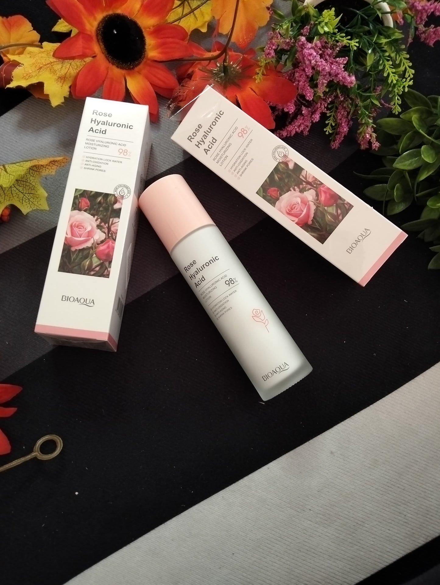 🌹 LOTION HIDRATANTE BIOAQUA ROSE HYALURONIC ACID – 120ML