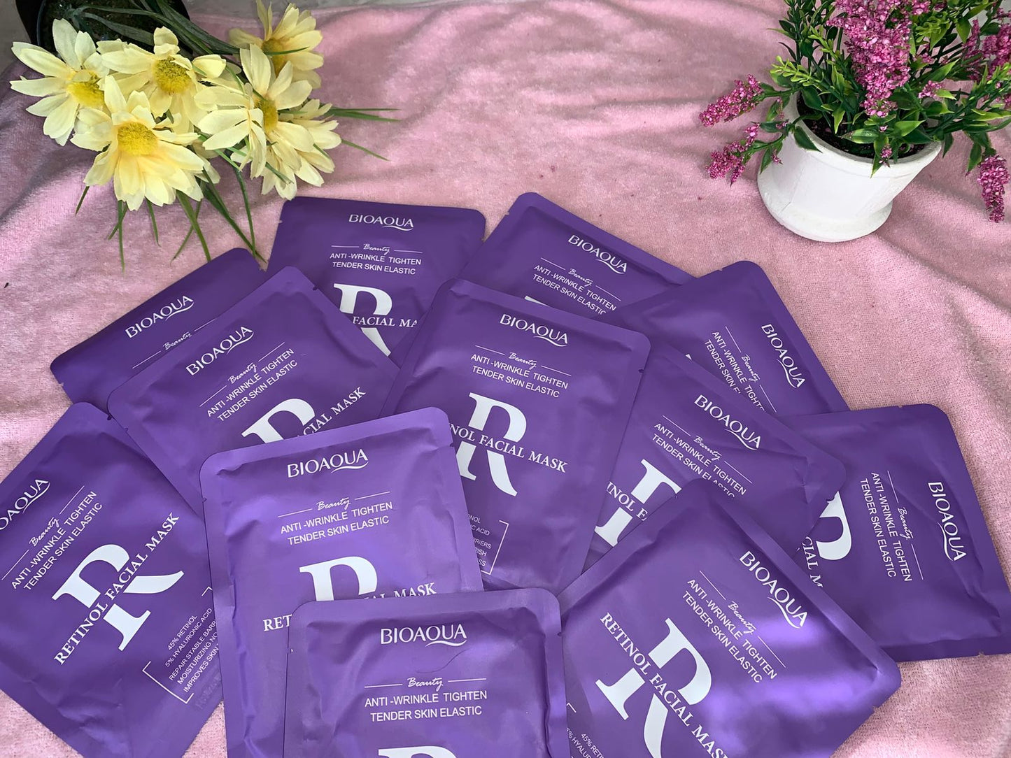 MASCARILLA FACIAL DE RETINOL ANTIEDAD Y REAFIRMANTE BIOAQUA